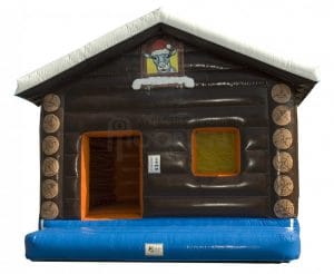 Springkussen winterhuisje te huur bij carpe Diem Events en Verhuur