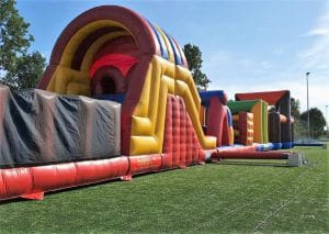 Stormbaan Spider Take Out is te huur bij Carpe Diem Events & Verhuur uit Sittard, Limburg.
