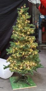 kerstboom met verlichting is te huur bij Carpe Diem Events & Verhuur uit Sittard, Limburg.