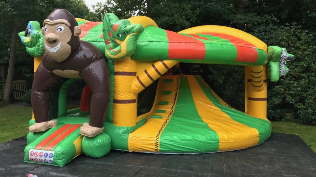 Springkussen Gorilla slidefun is te huur bij Carpe Diem Events & Verhuur uit Sittard, Limburg.