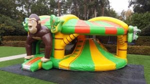 Springkussen Gorilla slidefun is te huur bij Carpe Diem Events & Verhuur uit Sittard, Limburg.
