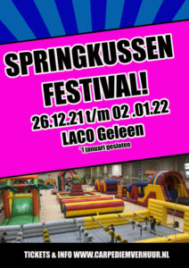 Springkussen Festival 2021 van Carpe Diem Events & Verhuur organiseert in samenwerking met Sportcentrum Laco Geleen