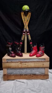 Après ski decor skischoenbankje huren voor u après ski party bij Carpe Diem Evenst en verhuur