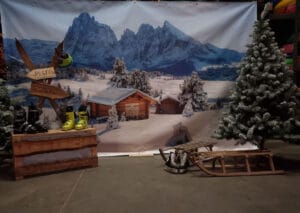 Decorwand Après skihut huren voor u après ski party bij Carpe Diem Evenst en verhuur