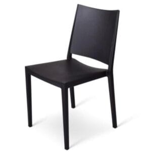 Stoel Florence zwart is te huur bij Carpe Diem Events en Verhuur uit Sittard, Limburg