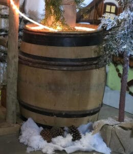 Groot houten wijnvat huren als decoratie bij Carpe Diem Events & Verhuur