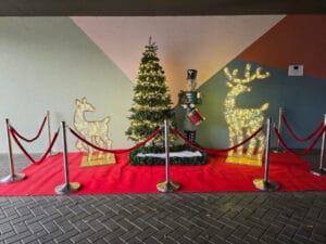 Verlicht rendier huren voor een sfeervolle kerst