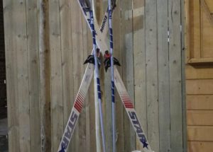 Après Ski decoratie langlauf bankje te huur bij Carpe Diem Events & Verhuur